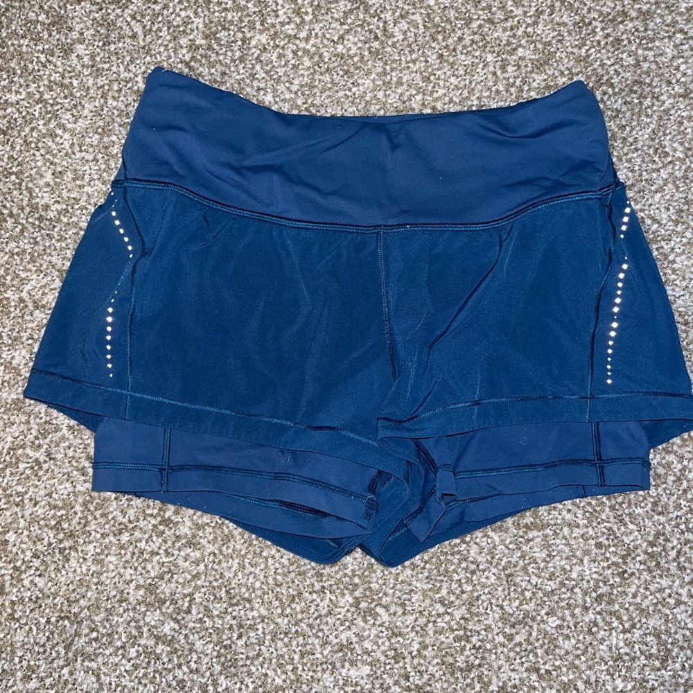 lululemon athletica Blue Athletic Shorts
